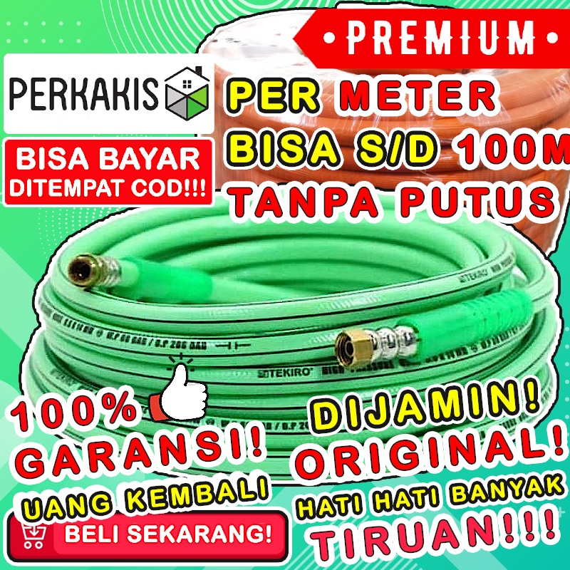 Jual Selang Kompresor Angin Gas Kompor Tekiro Slang Meter Lpg