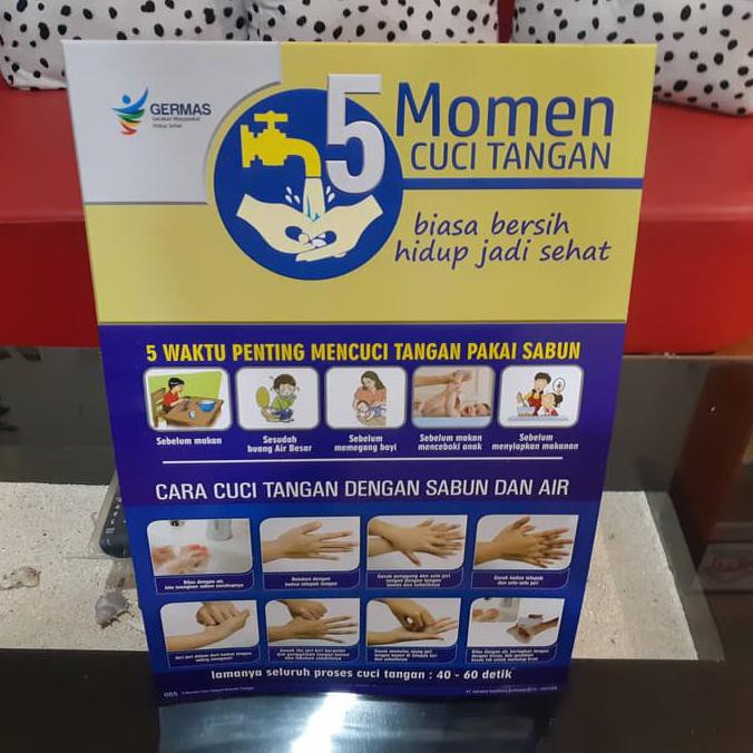 Jual Poster 5 Momen Cuci Tangan Versi Pasien OBRAL | Shopee Indonesia