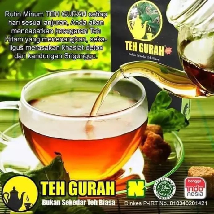 Jual Teh Gurah Herbal Kesehatan Pt Nasa Shopee Indonesia 9131