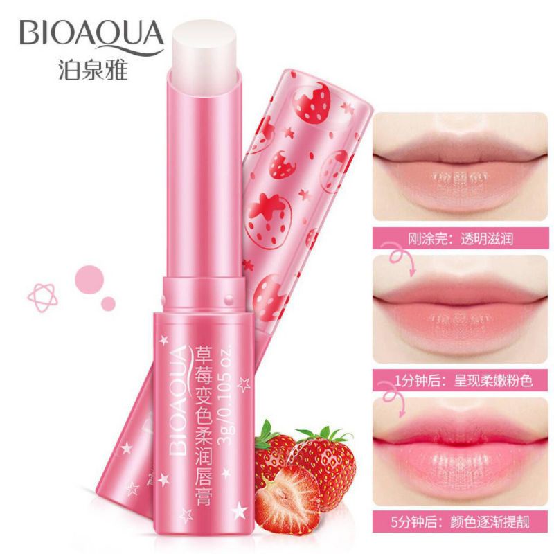 Jual LIP BALM LIPSTICK JELLY WARNA PINK ANTI AIR / BEAUTY LIP MAGIC