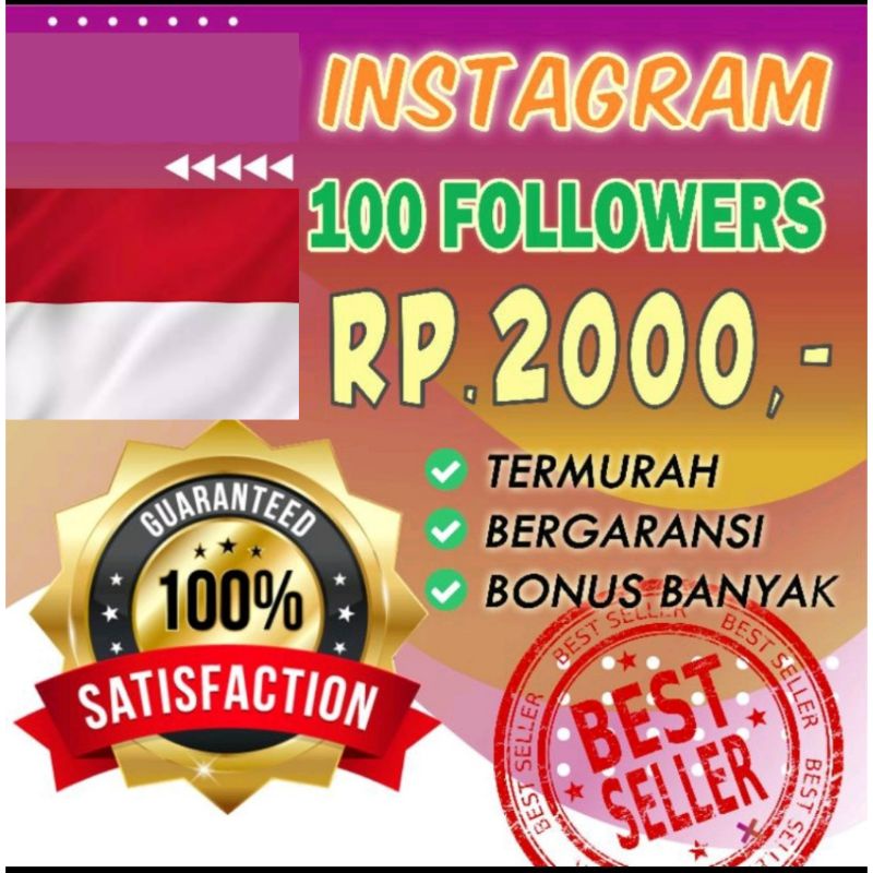 Jual Followers Instagram Indonesia Like View Follower IG Bergaransi Dan