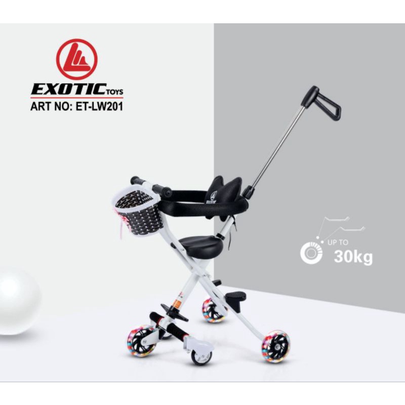 Jual MAGIC STROLLER MICRO TRIKE DORONGAN ANAK EXOTIC LW005