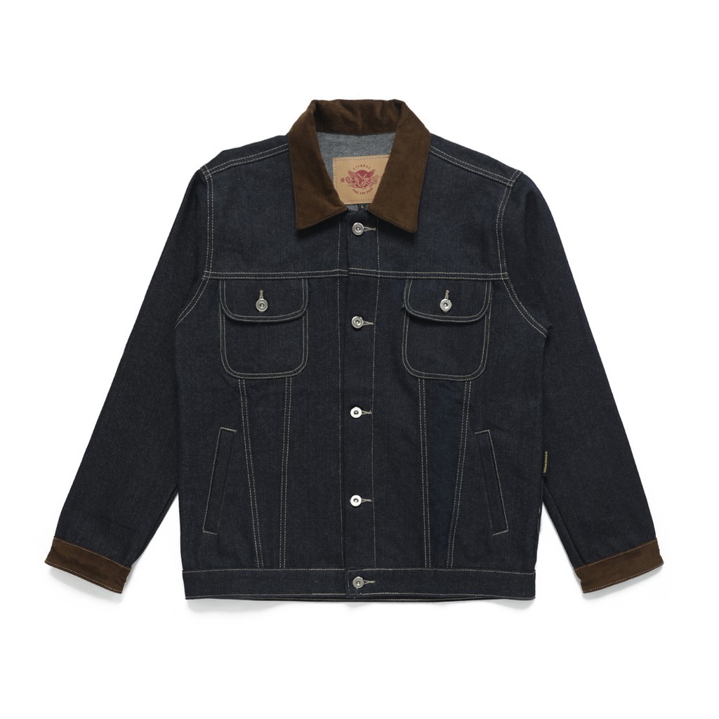 Jual ETERNALWORKS - Trucker Denim Jacket Alex Dark Indigo | Shopee ...