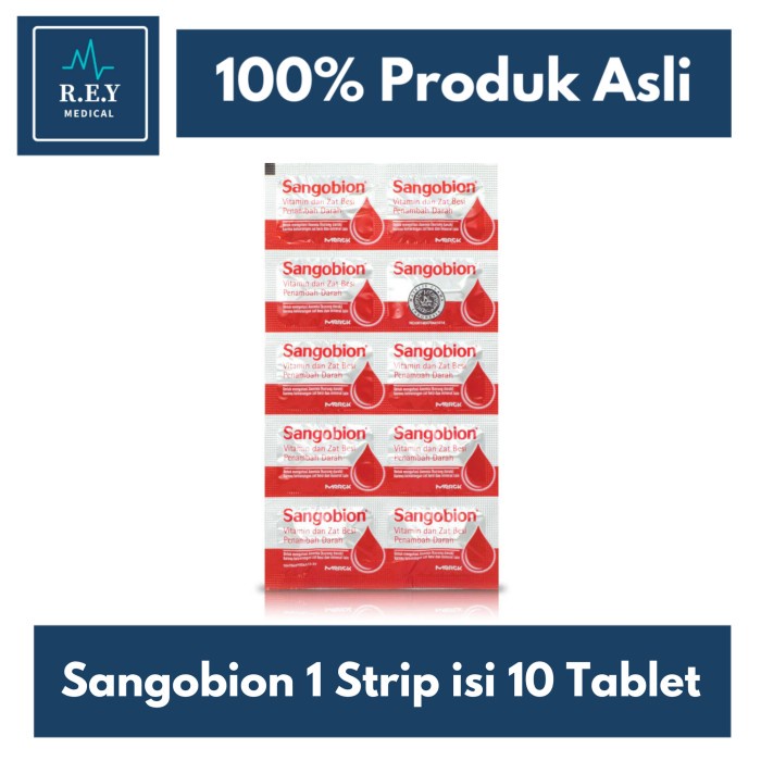 Jual Sangobion Kapsul 1 Strip Isi 10 Tablet Shopee Indonesia