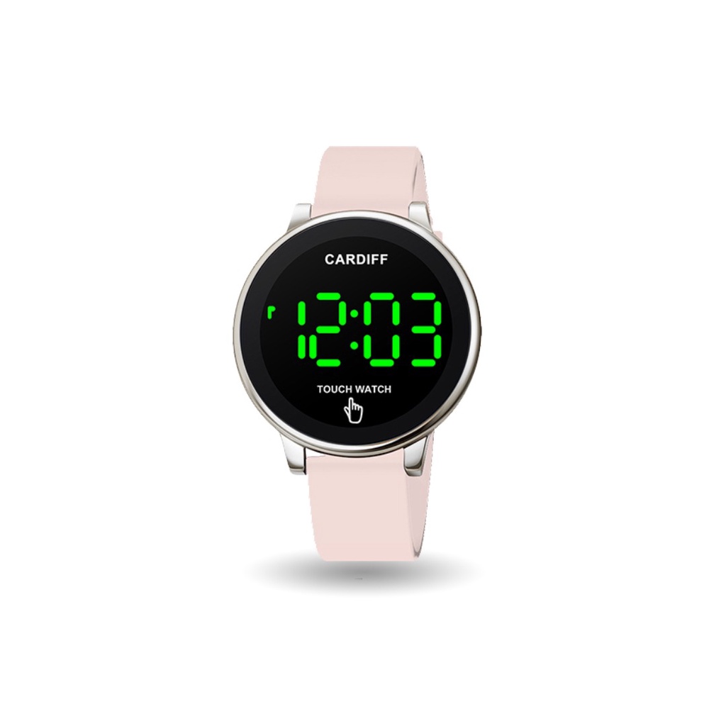 Jual CARDIFF LED 1842 Silver Series Jam Tangan Digital Water Resist