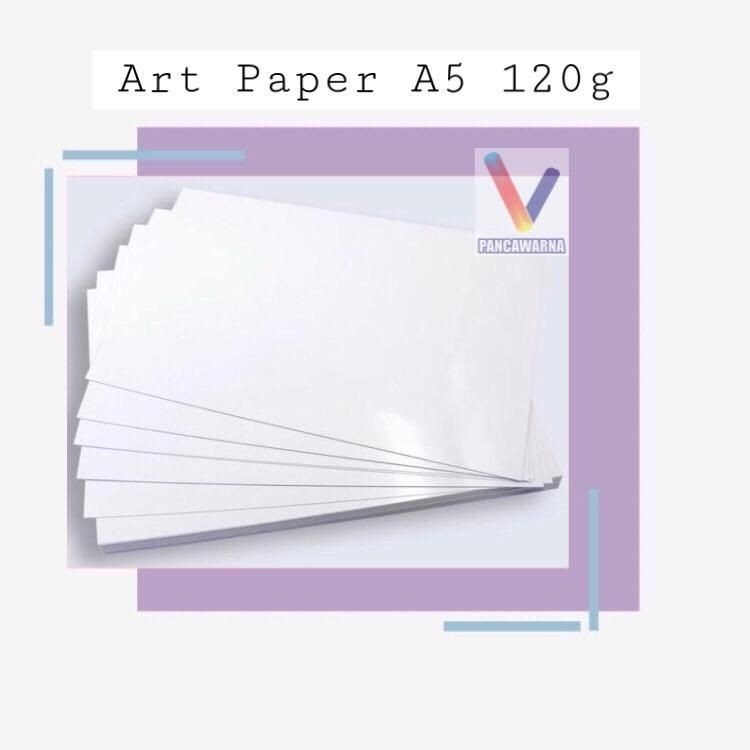 Jual Kertas Art Paper 120 gsm A5 ( 50 Lembar ) Shopee Indonesia