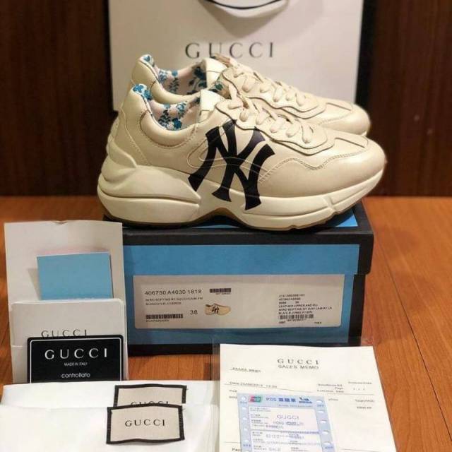 Jual UNISEX GUCCI RHYTON SNEAKERS X NEW YORK YANKEES SIZE 37 38 39 40 41 42 43 44 Shopee Indonesia