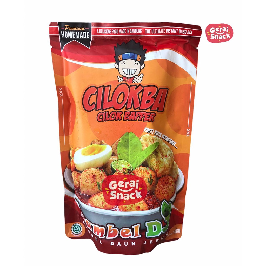 Jual Cilokba Cilok Bapper Sambel Daun Jeruk And Sambel Black Hot 210 G