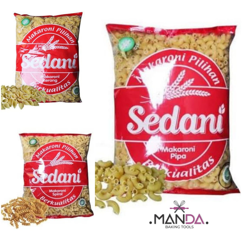 Jual Makaroni Sedani Spiral, Pipa, Kerang 250 gr | Shopee Indonesia