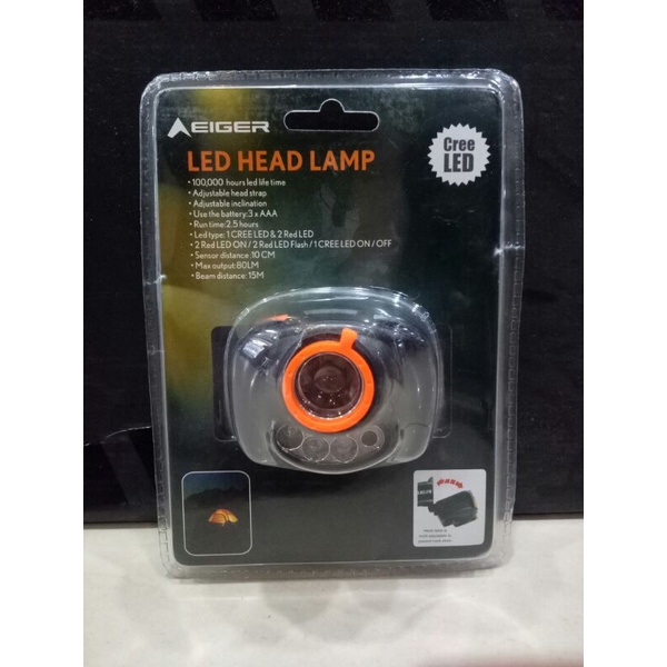 Jual HEADLAMP EIGER1898 APOLLO SENTER KEPALA EIGER1898 APOLLO