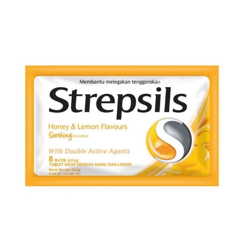 Jual Strepsils Permen Pelega Tenggorokan Honey & Lemon 20,8 g | Shopee ...