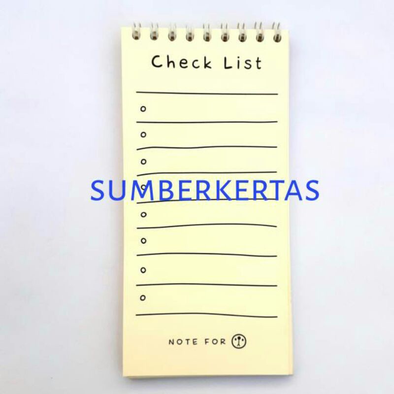 Jual CHEK LIST/NOTEBOOK CHEK LIST/JURNAL LIST MURAHstationary# ...