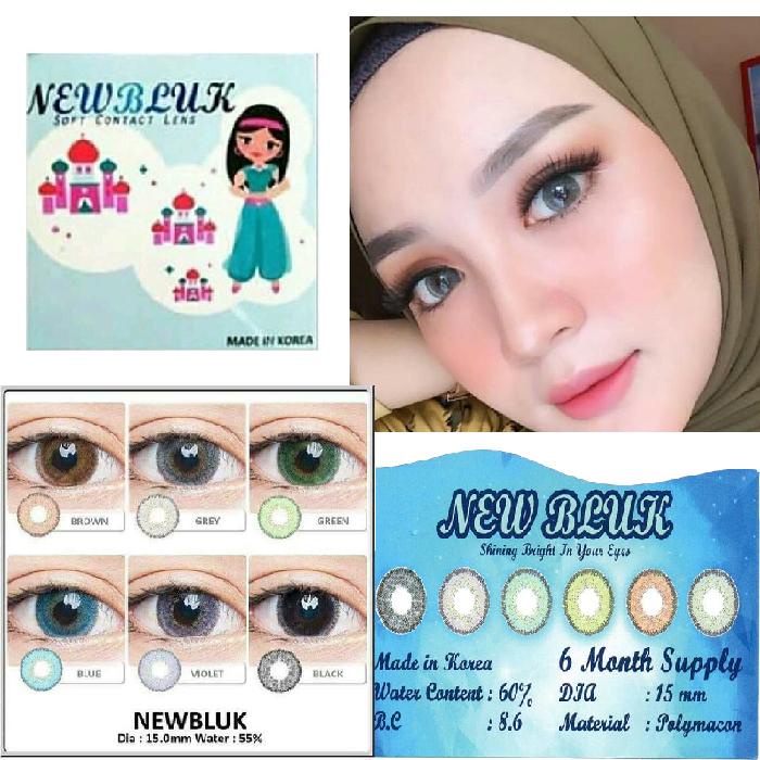Jual Soflent Newbluk Big Eyes Softlens New Bluk Contact Lens Diameter 15mm Shopee Indonesia 