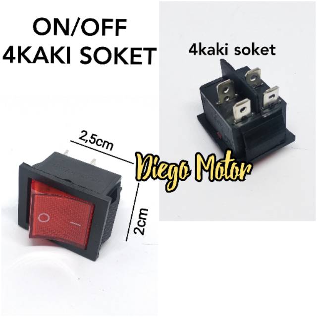 Jual Tombol saklar on off besar kaki serbaguna mesin genset 1500w 3500w ...