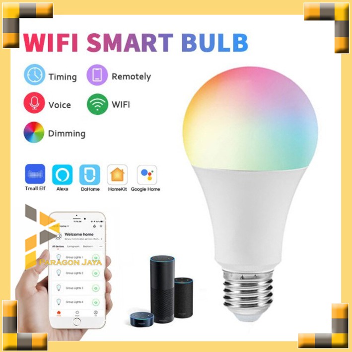 Jual Smart Home Wifi Led Bulb E Bohlam Pintar Smart Bulb Colorfull