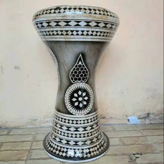 Jual Darbuka ukuran 8 inch mika power beat motif Mesir AZ Zahir aha