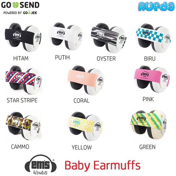 Jual Ems 4 Bubs Baby Earmuff (Cangkang Putih) | Shopee Indonesia