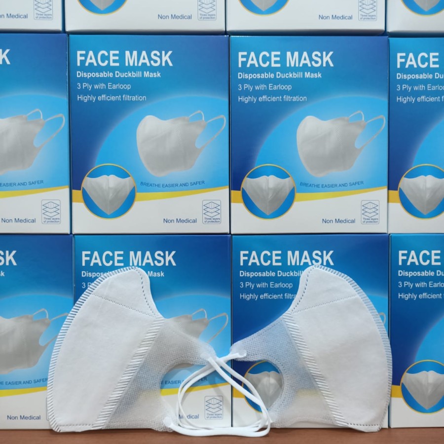 Jual Masker 3ply Duckbill FaceMask Isi 50pcs | Shopee Indonesia