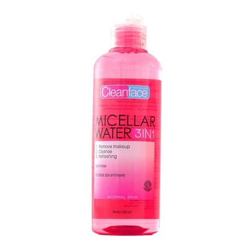 Purbasari Clean Face Micellar Water 3in1 Oily Skin Normal Yuzu Vitamin C Rose Glow Sakura White