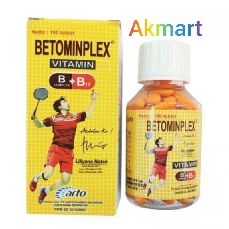 Jual Betominplex Vitamin B Complex + B12 100's (Botol), Betaminplex Vit ...