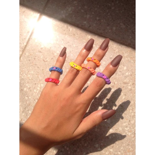 Jual GLOSSY ANIMAL CLAY RINGS [BACA DESKRIPSI!!] | Shopee Indonesia