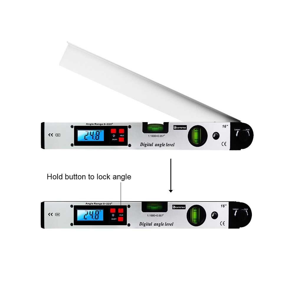 Jual Alat Untuk Mengukur Sudut Miring Digital Inclinometer Goniometer ...