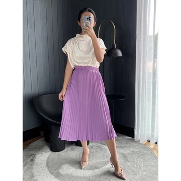 GLITTEN THE LABEL ROK Plisket MIDI Rok Plisket 7 8 Tanggung Rok Plisket Premium Pleats Skirt