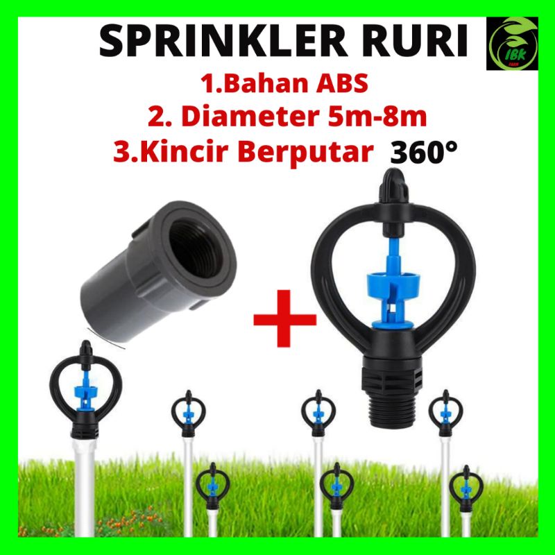 Jual Sprinkler Pertanian Irigasi Air Taman Derajat Sprinkler Ruri