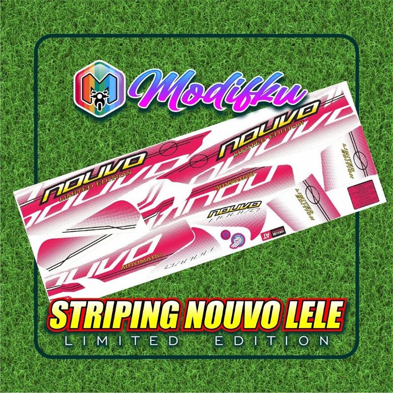 Jual Striping Sticker Yamaha Nouvo Lele Pink Limited Edition Shopee