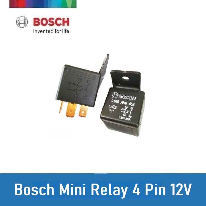 Jual Bosch Mini Relay 12 V 4 Pin (1 Pcs) 0986AH0140 Relay Mobil yang