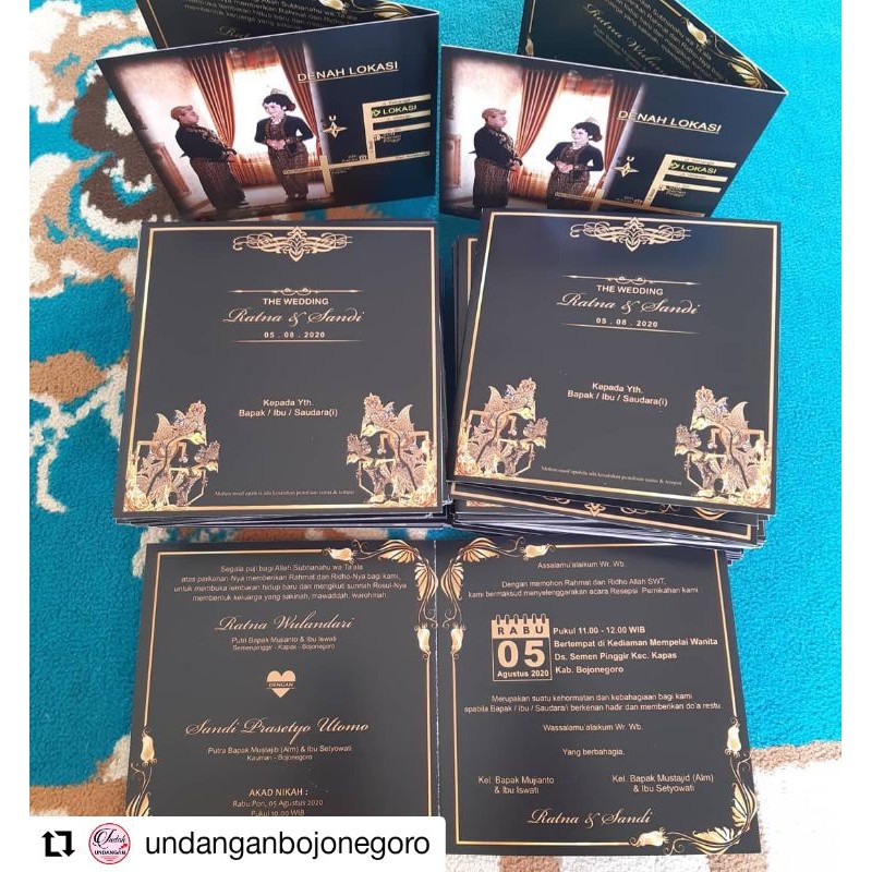 Jual Undangan Pernikahan Custom Sedang (Bisa jadi 2-3 hari) | Shopee