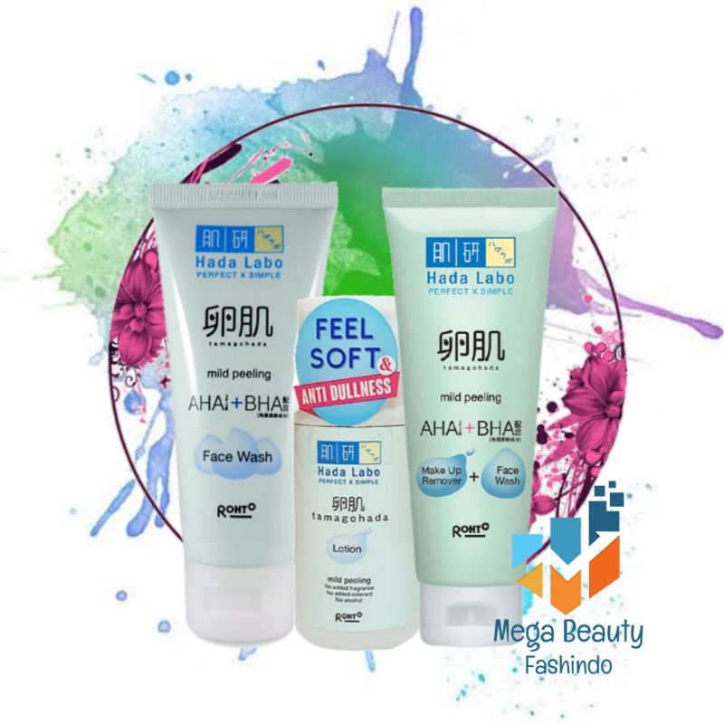 Jual Hada Labo Tamagohada Ultimate Mild Peeling Face Wash Make Up