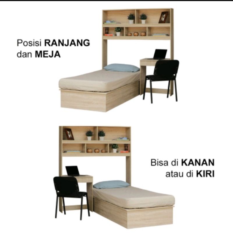 Jual dipan moderen dengan rak diatas dan meja/dipan minimalis elegan ...