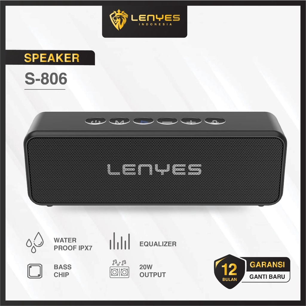 Jual LENYES S806 waterproof ip67 voice assistant wireless bluetooth ...