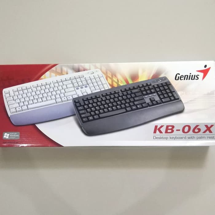 Jual Keyboard Genius KB-06X PS2 Black | Shopee Indonesia