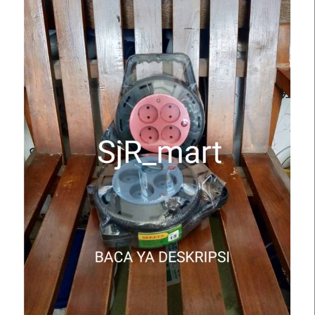 Jual ROLL KABEL ROLL 10 METER / BOX KABEL GULUNG / TERMINAL COLOKAN 4 ...
