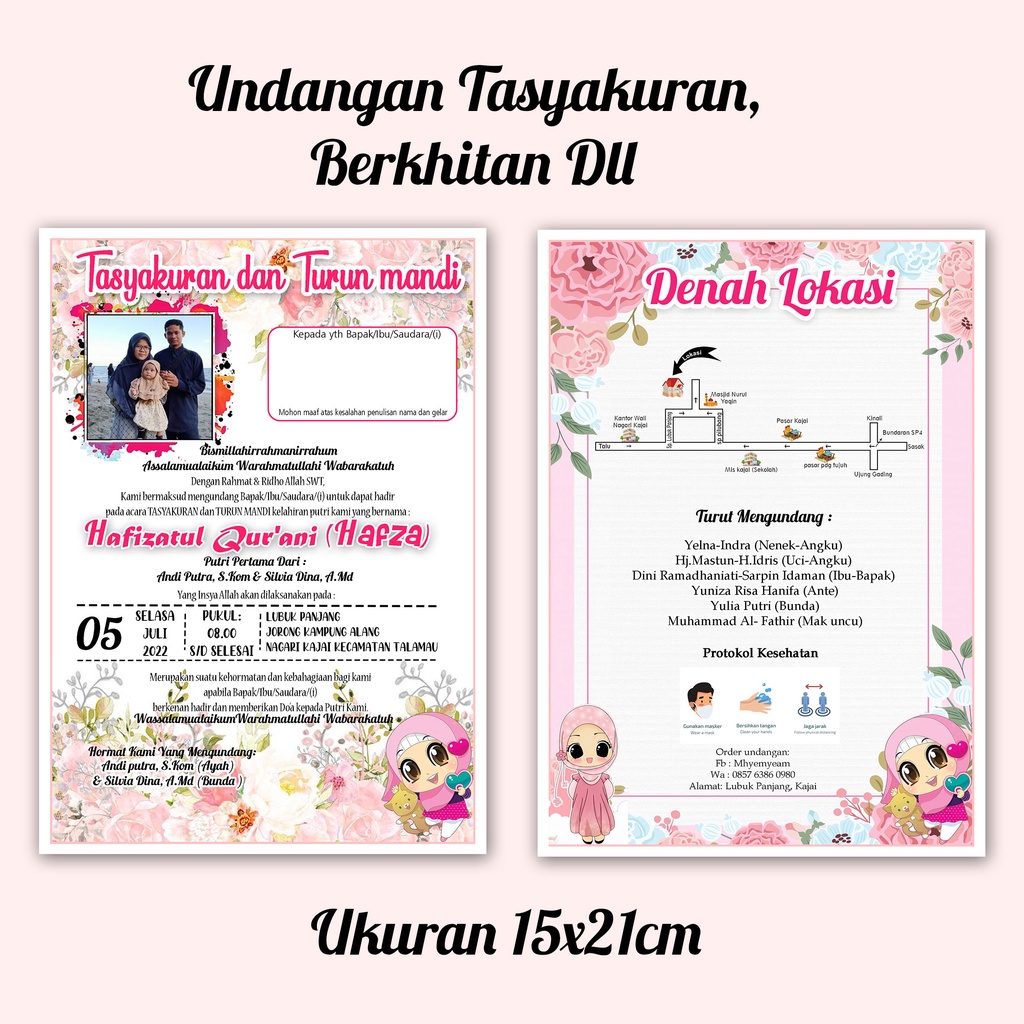 Jual Undangan Khitan, Tasyakuran, Syukuran dll | Shopee Indonesia