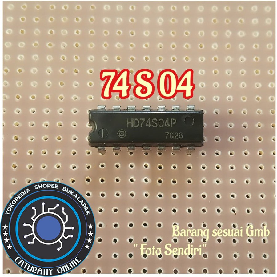Jual IC 74S04 7404 HD74S04P 74LS04 74Hc04 | Shopee Indonesia
