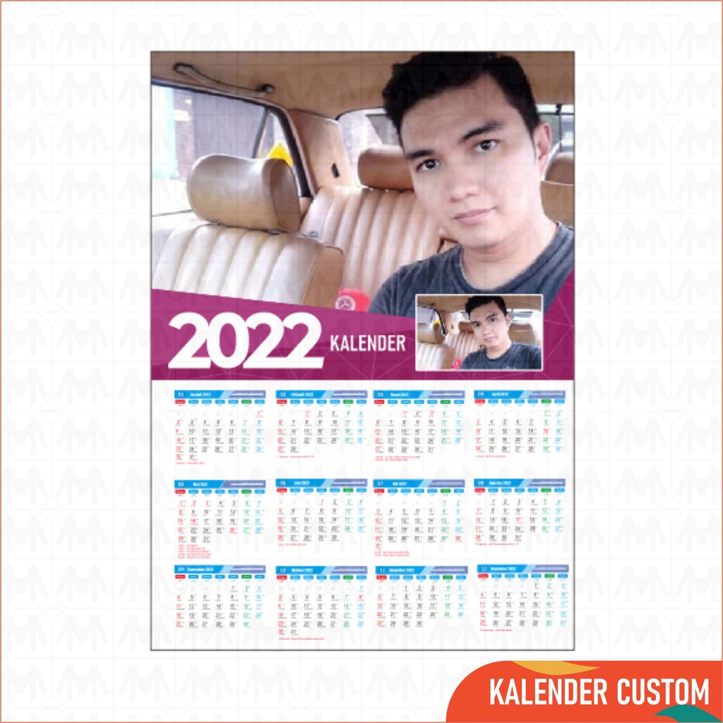 Jual KALENDER POSTER CUSTOM ISI FOTO SENDIRI DENGAN UKURAN A3 KALENDER ...