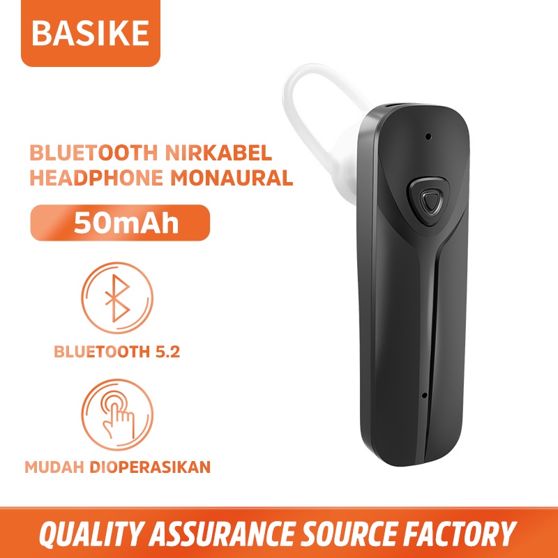 Jual Basike Surabaya Headset Bluetooth 5.2 Business Sport Earphone 8D