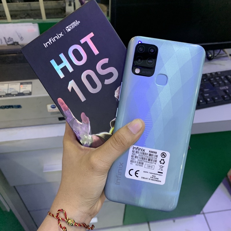 Jual Infinix Hot 10s 6128gb Second Bekas Pakai Normal Fullset Original Resmi Shopee Indonesia 2700