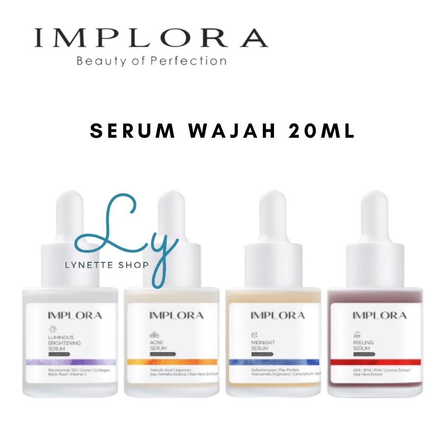 Jual IMPLORA Serum Wajah 20ml | Implora Face Serum Luminous Brightening ...