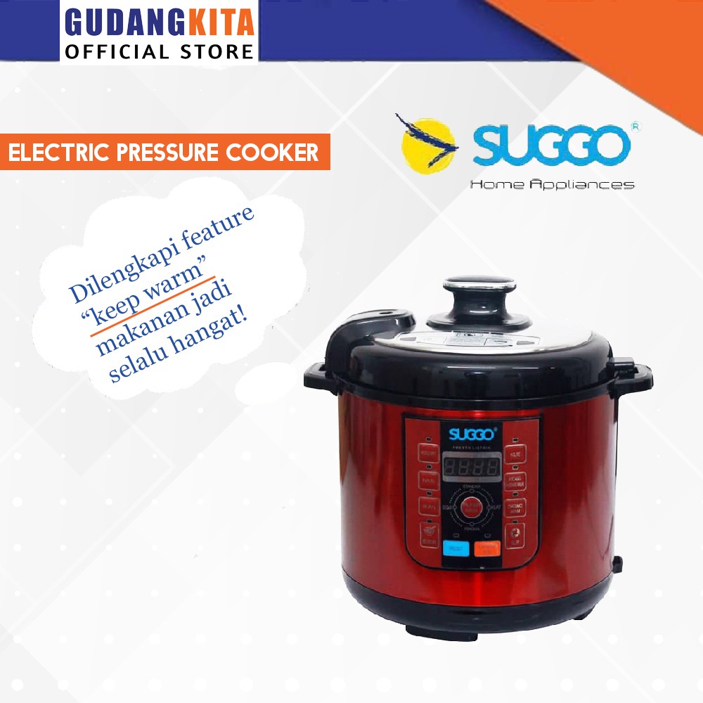 PANCI PRESTO LISTRIK SUGGO SG EPC6 6LT ELECTRIC PRESSURE COOKER