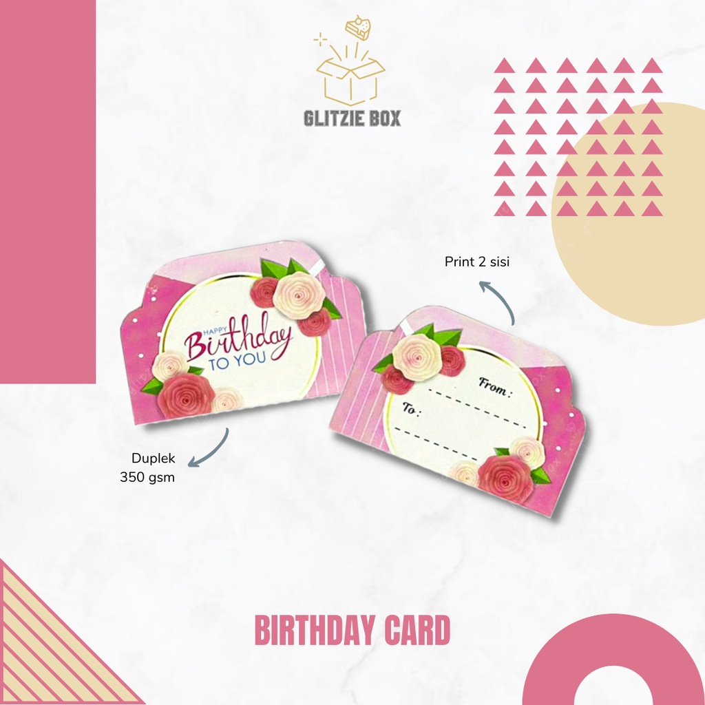 Jual 10 Pcs Birthday Card Kartu Ucapan Ulang Tahun Kartu Ultah