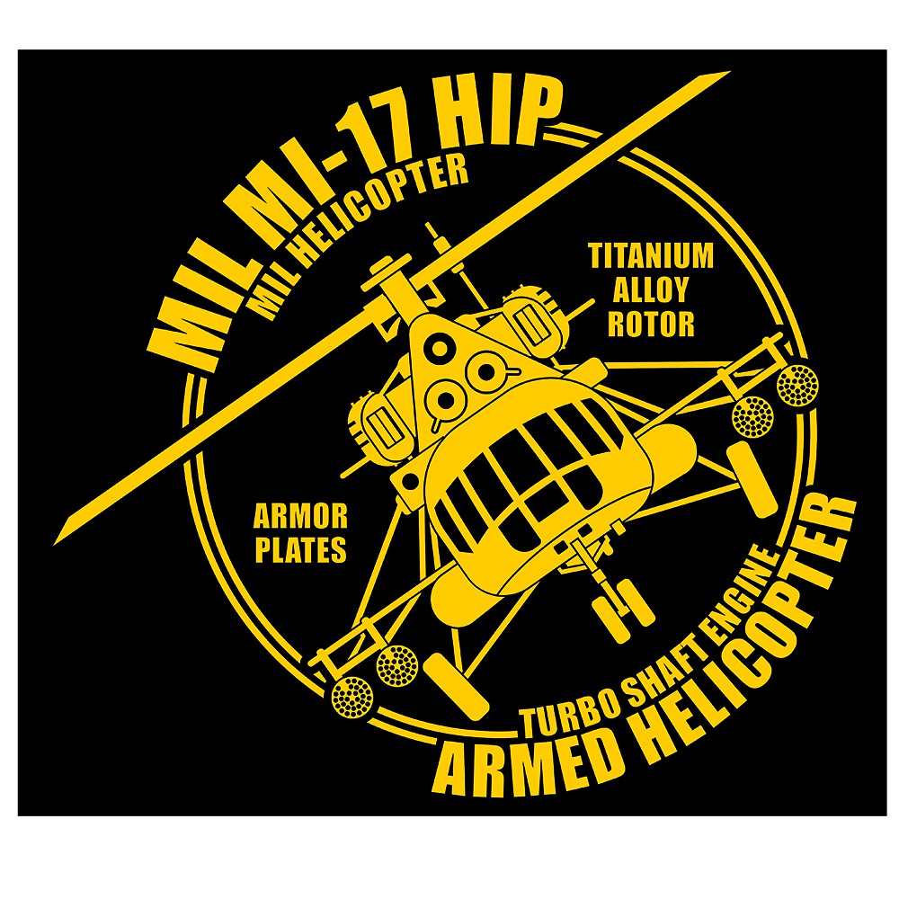 Jual Mil Mi-17 Hip Transport Helicopter Double Lines Cutting Sticker ...