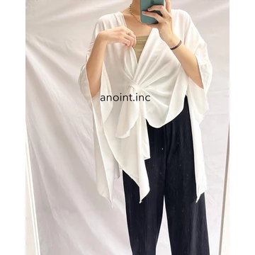Lite Wrap Blouse Premium Soft Crepe Oversized