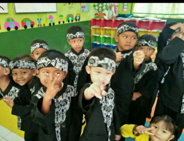 Jual Setelan Baju Pangsi Pre School/PAUD/ TK / SD/ Baju Adat / Seragam