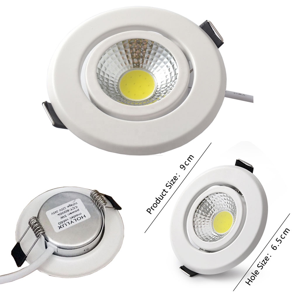 Jual Lampu Downlight Led Cob W V Body Putih Cahaya Putih Atau Warm