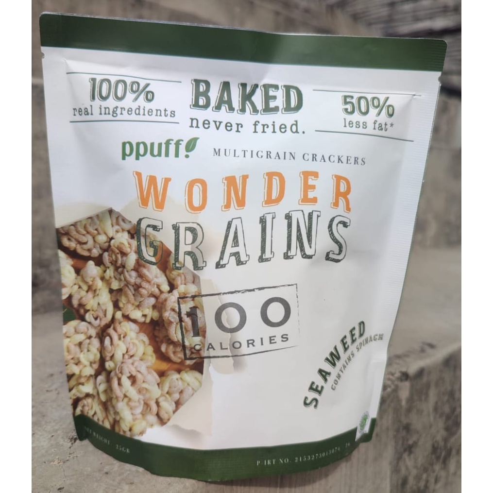 Jual Wonder Grain Ppuff - Seaweed Salted Caramel 25gr - Snack Sehat ...