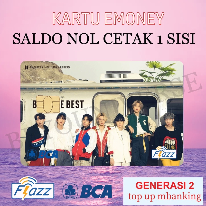 Jual Kartu Emoney Mandiri atau BCA Flazz Gen 2 BTS THE BEST FOTO COVER ...